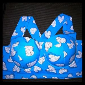 Blue torrid bikini top